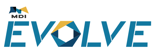 A theme logo of MDI Evolve
